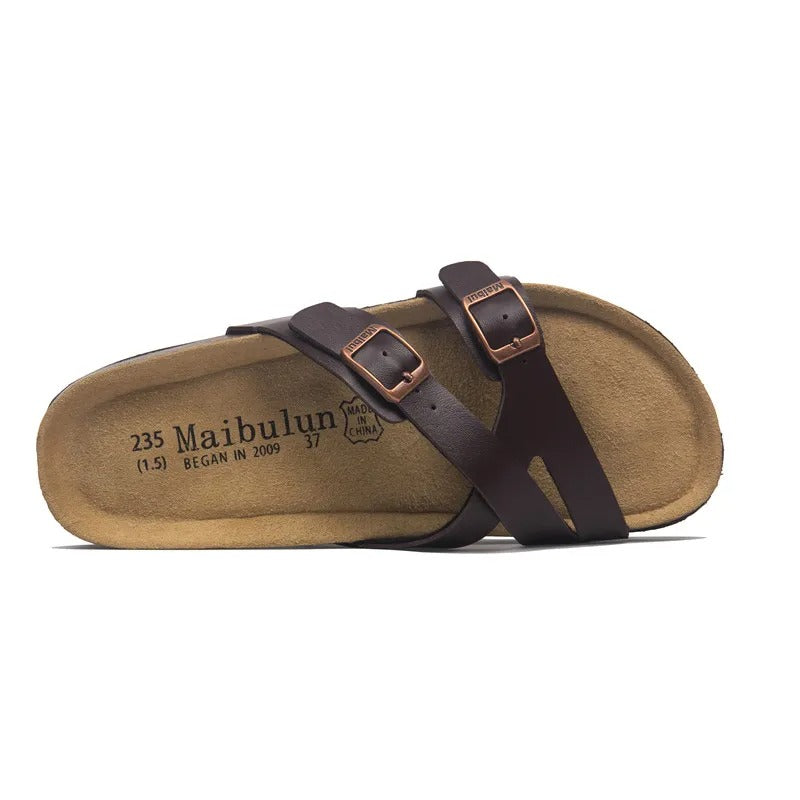 COSMAGIC  New Summer Cork Slippers Women Casual Solid Color Flip Flops Holiday Beach Outside Slides Shoe