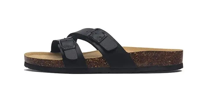 COSMAGIC  New Summer Cork Slippers Women Casual Solid Color Flip Flops Holiday Beach Outside Slides Shoe